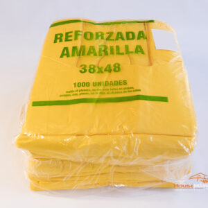 BOLSA CAMISETA AMARILLA 38 X 48